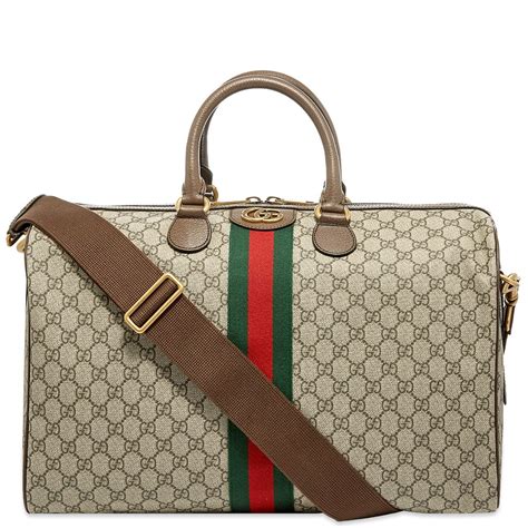 gucci gg supreme logo print duffle bag|Gucci ophidia gg mini bag.